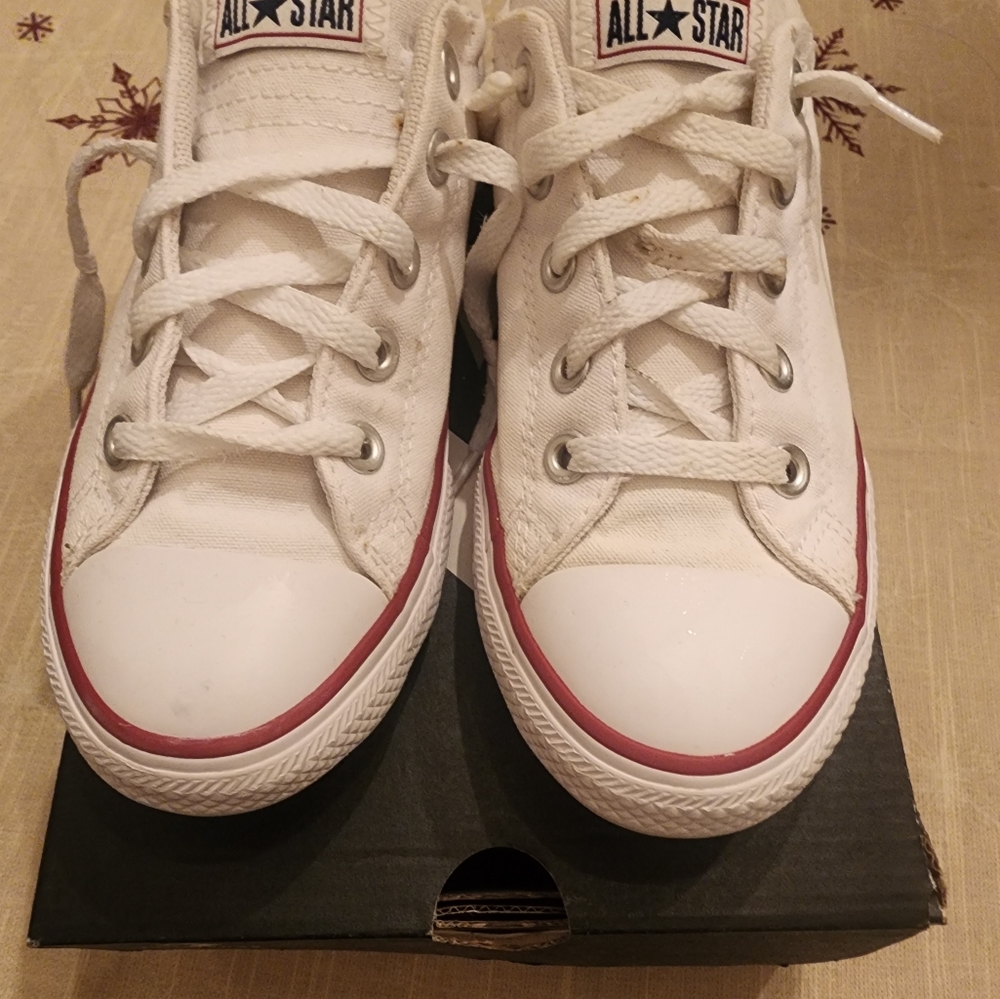 Boys white converse